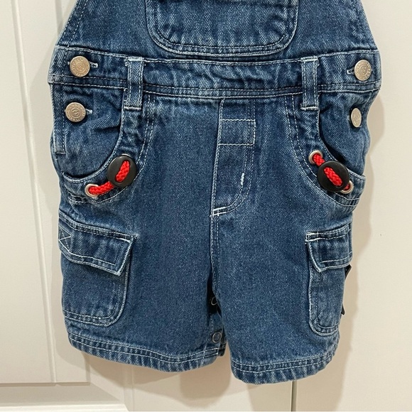 EUC Vintage Weebok 12 Month Denim Short Overalls. Y2K. Yacht. - Picture 4 of 10